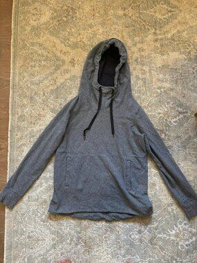 Lululemon Womens Hoodie Size 8 Gray Cowl Neck Pullover